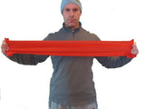 Use the resistance band for general upper and lower-body strength training, conditioning, and rehabilitation. With its light weight and compact form, it is ideal for home exercise programs. Also convenient to use while away from home.  Use the exercise band for general upper and lower-body strength training, conditioning, and rehabilitation Available in 3 different levels of tension Flat bands offer a smooth and consistent stretch Lightweight and portable Perfect for DIY, low cost exercise gear