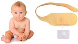 FlexaMed Hernia Gear Infant Umbilical Hernia Belt | Baby Navel Hernia Belt  | Made in the USA |  fajero para bebe.  Hernia Gear for baby by FlexaMed The pediatric umbilical truss is designed to provide relief to babies suffering from an umbilical hernia. A soft rubber pad adds cushion and provides a non-elastic zone that helps to direct compression on the hernia. Velcro fastener for easy on and off.   Baby Belly Button Belt.  bebés con hernia umbilical