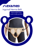 FlexaMed Inguinal Hernia Groin Belt Beige | Left, Right or Bilateral Inguinal Hernia Compression