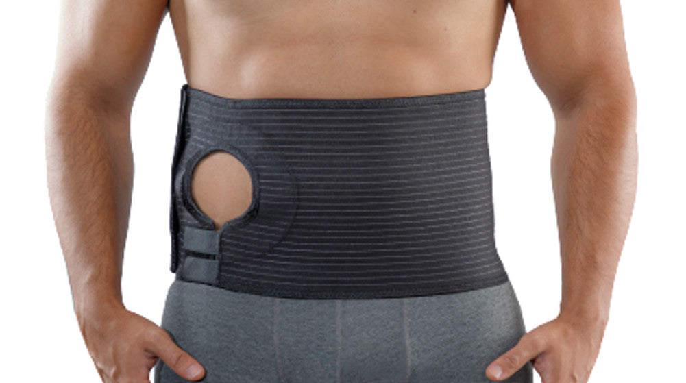 Mövibrace Abdominal Ostomy Belt for Post-Operative Care after Colostomy or Ileostomy Surgery