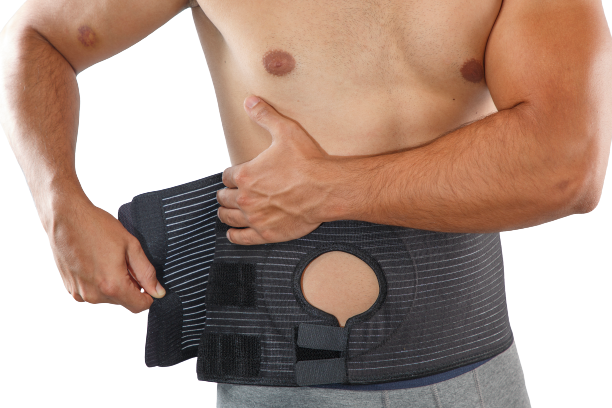 Belt height 8 inches - fits right or left stoma Ribbed fabric prevents wrinkling and bunching Breathable material with sweat management qualities Hook and loop straps make it easy to wear, provide ample adjustability and compression. Adjustable for use on either left or right side Unisex - For use by men or women