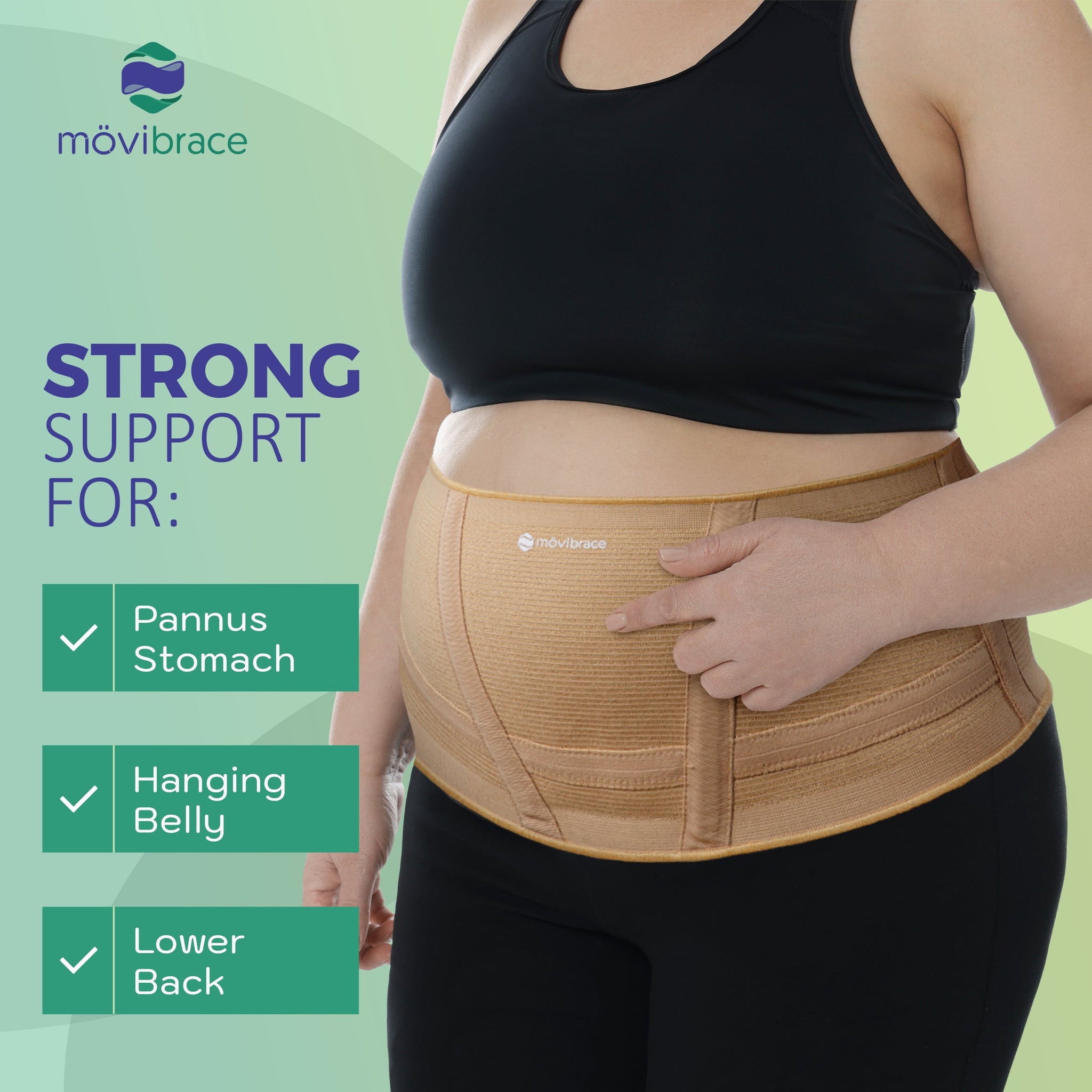 Mövibrace Abdominal Belt for Hanging Belly, Weak Abdominal and Lower B –  FlexaMed