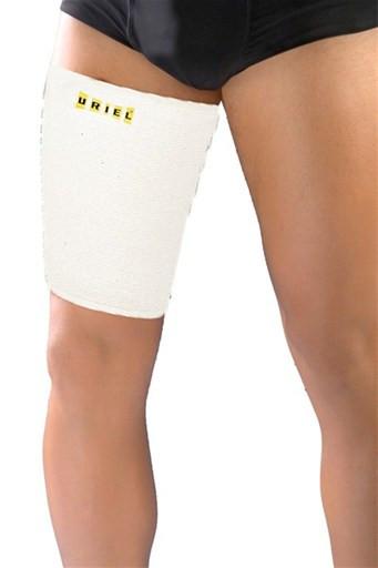 Uriel Thigh Sleeve reduces hamstring and quadriceps pain and strains, facilitating healing and a more rapid return to normal activities Ultimate support and compression for injuries and sprains of the quadriceps, hamstring or groin muscle Thigh Sleeve is suitable for all althletic activities Protection against potential injuries.  Uriel USA Thigh Quad Sleeve
