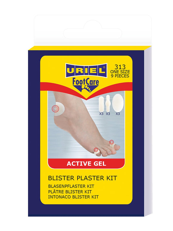 URIEL Blister Plaster Kit | 9-Piece Kit for Heel and Toes