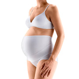 onus Elast Irena Soft Cotton Maternity Belt is light, comfortable, and discrete under clothing  Helps relieve tension on the lower back, and helps to minimize round ligament pain which can occur during pregnancy Adjustable Velcro faster for custom fit, and expands during pregnancy Wear with your own underwear Available in Beige, White, and Black. Banda de soporte para maternidad