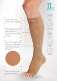 Tonus Elast Knee-High Medical Compression Stockings - Open Toe - Unisex - 23-32 mmHg Class II