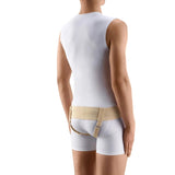  Unilateral inguinal hernia, K40 Tonus Elast Inguinal Hernia Truss is designed to provide relief from a reducible inguinal hernia in your groin - post or pre-surgery. Two specially designed compression inserts are fully adjustable and provide gentle pressure to hernia. Adjustable leg straps for maximum comfort. Inserts can be removed to treat a single left or right inguinal hernia. Invisible under clothing. Comfortable Hernia Truss for everyday use. Tonus Elast Hernia Gear by Flexamed. hernie inguinale