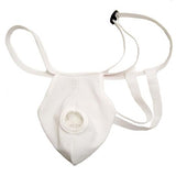 FlexaMed Hernia Gear Suspensory with Leg Straps.  Made with a solid white waistband and a soft, comfortable knit cotton/rayon breathable mesh support pouch with room to stretch The suspensory scrotal support has a generous elasticized hole in front that fits most men The waistband is adjustable for your specific level of support - one size fits all Your scrotum/testicles will be comfortably secured and protected Inconspicuous under clothing and machine washable.