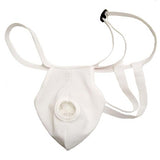 FlexaMed Hernia Gear Suspensory with Leg Straps.  Made with a solid white waistband and a soft, comfortable knit cotton/rayon breathable mesh support pouch with room to stretch The suspensory scrotal support has a generous elasticized hole in front that fits most men The waistband is adjustable for your specific level of support - one size fits all Your scrotum/testicles will be comfortably secured and protected Inconspicuous under clothing and machine washable.