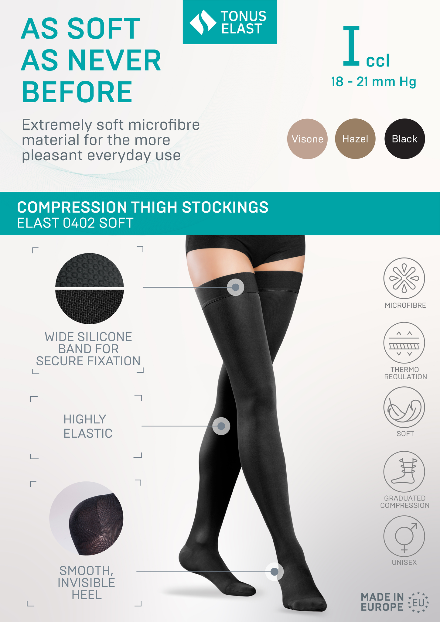 Tonus Elast Soft Thigh-High Medical Compression Stockings - Closed Toe –  FlexaMed