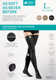 Tonus Elast Extra Soft Thigh-High Medical Compression Stockings - Closed Toe - Unisex - 18-21 mmHg Class I